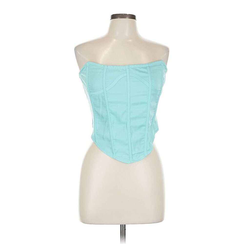 💯 PrettyLittleThing Petite Satin Structured Corset Top 💯 - Picture 5 of 10